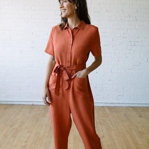 Tradlands Finn Jumpsuit Poppy